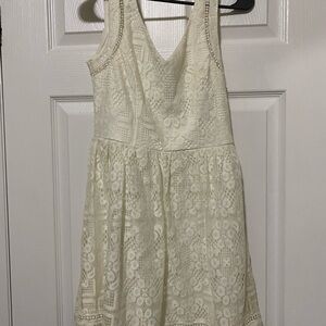 City Triangles White Lace Dress